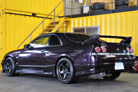 1996 Nissan SKYLINE GT-R R33 GT-R V Spec LP2 Midnight Purple, Nismo LMGT4 18 inch Wheels, GReddy 6 Pot Brake System