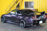 1996 Nissan SKYLINE GT-R R33 GT-R V Spec LP2 Midnight Purple, Nismo LMGT4 18 inch Wheels, GReddy 6 Pot Brake System