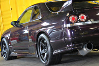 1996 Nissan SKYLINE GT-R R33 GT-R V Spec LP2 Midnight Purple, Nismo LMGT4 18 inch Wheels, GReddy 6 Pot Brake System