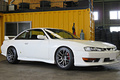 1997 Nissan SILVIA K's S14 OEM Front Kouki & OEM Kouki Rear Spoiler, Work Emotion 18 inch Wheels 