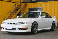 1997 Nissan SILVIA K's S14 OEM Front Kouki & OEM Kouki Rear Spoiler, Work Emotion 18 inch Wheels 