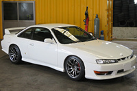 1997 Nissan SILVIA K's S14 OEM Front Kouki & OEM Kouki Rear Spoiler, Work Emotion 18 inch Wheels 