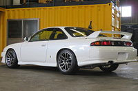 1997 Nissan SILVIA K's S14 OEM Front Kouki & OEM Kouki Rear Spoiler, Work Emotion 18 inch Wheels 