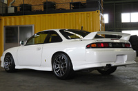 1997 Nissan SILVIA K's S14 OEM Front Kouki & OEM Kouki Rear Spoiler, Work Emotion 18 inch Wheels 