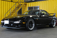 1996 Mazda ENFINI RX-7 MazdaSpeed Rear Spoiler,  SSR Professor 17 inch Wheels , Personal Steering Wheel