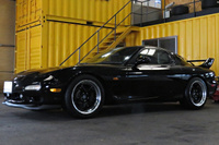 1996 Mazda ENFINI RX-7 MazdaSpeed Rear Spoiler,  SSR Professor 17 inch Wheels , Personal Steering Wheel