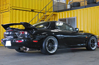 1996 Mazda ENFINI RX-7 MazdaSpeed Rear Spoiler,  SSR Professor 17 inch Wheels , Personal Steering Wheel