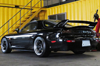 1996 Mazda ENFINI RX-7 MazdaSpeed Rear Spoiler,  SSR Professor 17 inch Wheels , Personal Steering Wheel