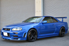1999 Nissan SKYLINE GT-R R34 GT-R V-SPEC TV2 Bayside Blue, Nismo Aero, Rays Nismo LMGT4 19inch Alloy Wheels