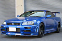 1999 Nissan SKYLINE GT-R R34 GT-R V-SPEC TV2 Bayside Blue, Nismo Aero, Rays Nismo LMGT4 19inch Alloy Wheels