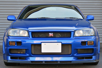 1999 Nissan SKYLINE GT-R R34 GT-R V-SPEC TV2 Bayside Blue, Nismo Aero, Rays Nismo LMGT4 19inch Alloy Wheels