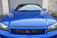 1999 Nissan SKYLINE GT-R R34 GT-R V-SPEC TV2 Bayside Blue, Nismo Aero, Rays Nismo LMGT4 19inch Alloy Wheels