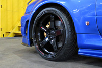 1999 Nissan SKYLINE GT-R R34 GT-R V-SPEC TV2 Bayside Blue, Nismo Aero, Rays Nismo LMGT4 19inch Alloy Wheels