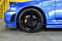 1999 Nissan SKYLINE GT-R R34 GT-R V-SPEC TV2 Bayside Blue, Nismo Aero, Rays Nismo LMGT4 19inch Alloy Wheels