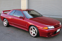 1994 Nissan SKYLINE GT-R R32 GT-R AH3 Red Pearl Metallic, BCNR33 Brembo Calipers , Volk Racing Wheels 