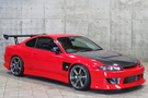 2000 Nissan SILVIA S15 SPEC R D-MAX Exhaust Manifold, AVS Model T6 19 inch Wheels TEIN Height Adjustable Coilovers