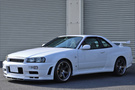 1999 Nissan SKYLINE GT-R R34 GT-R V-Spec, Nismo Front Bumper, Rays TE37SL 18inch, HKS Adjustable Height Coilovers