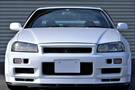 1999 Nissan SKYLINE GT-R R34 GT-R V-Spec, Nismo Front Bumper, Rays TE37SL 18inch, HKS Adjustable Height Coilovers
