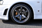 1999 Nissan SKYLINE GT-R R34 GT-R V-Spec, Nismo Front Bumper, Rays TE37SL 18inch, HKS Adjustable Height Coilovers