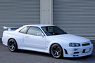 1999 Nissan SKYLINE GT-R R34 GT-R V-Spec, Nismo Front Bumper, Rays TE37SL 18inch, HKS Adjustable Height Coilovers