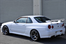 1999 Nissan SKYLINE GT-R R34 GT-R V-Spec, Nismo Front Bumper, Rays TE37SL 18inch, HKS Adjustable Height Coilovers
