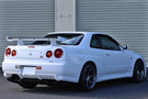 1999 Nissan SKYLINE GT-R R34 GT-R V-Spec, Nismo Front Bumper, Rays TE37SL 18inch, HKS Adjustable Height Coilovers