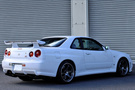 1999 Nissan SKYLINE GT-R R34 GT-R V-Spec, Nismo Front Bumper, Rays TE37SL 18inch, HKS Adjustable Height Coilovers