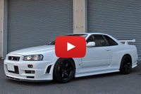 1999 Nissan SKYLINE GT-R R34 GT-R Nismo Z-Tune Front Bumper, HKS Stainless Front Pipe, Coppermix Twin Clutch,