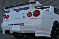 1999 Nissan SKYLINE GT-R R34 GT-R Nismo Z-Tune Front Bumper, HKS Stainless Front Pipe, Coppermix Twin Clutch,