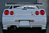 1999 Nissan SKYLINE GT-R R34 GT-R Nismo Z-Tune Front Bumper, HKS Stainless Front Pipe, Coppermix Twin Clutch,