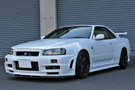 1999 Nissan SKYLINE GT-R R34 GT-R Nismo Z-Tune Front Bumper, HKS Stainless Front Pipe, Coppermix Twin Clutch,