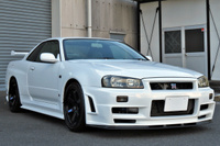 1999 Nissan SKYLINE GT-R R34 GT-R Nismo Z-Tune Front Bumper, HKS Stainless Front Pipe, Coppermix Twin Clutch,