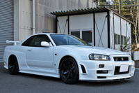 1999 Nissan SKYLINE GT-R R34 GT-R Nismo Z-Tune Front Bumper, HKS Stainless Front Pipe, Coppermix Twin Clutch,