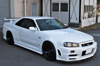 1999 Nissan SKYLINE GT-R R34 GT-R Nismo Z-Tune Front Bumper, HKS Stainless Front Pipe, Coppermix Twin Clutch,