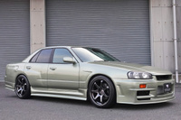 1998 Nissan SKYLINE ER34 25 GT-X TURBO, BNR34 GTR JW0 Millenium Jade Look