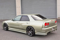 1998 Nissan SKYLINE ER34 25 GT-X TURBO, BNR34 GTR JW0 Millenium Jade Look