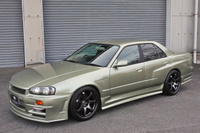 1998 Nissan SKYLINE ER34 25 GT-X TURBO, BNR34 GTR JW0 Millenium Jade Look