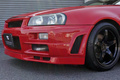 1998 Nissan SKYLINE COUPE ER34 25 GT TURBO ACTIVE RED AR2, GTR LOOK, Rays 18 Inch Wheels