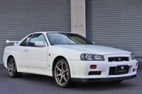 1999 Nissan SKYLINE GT-R 99 MODEL BNR34 GT-R QM1 WHITE