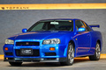 1999 Nissan SKYLINE GT-R BNR34 R34 Skyline GT-R V-Spec , LOW MILEAGE, Factory Bayside Blue, FULL STOCK