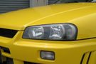 1998 Nissan SKYLINE COUPE ER34 25 GT TURBO HKS RACING WING, RAYS WHEELS, TEIN FLEX Z COILOVERS