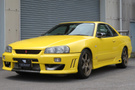 1998 Nissan SKYLINE COUPE ER34 25 GT TURBO HKS RACING WING, RAYS WHEELS, TEIN FLEX Z COILOVERS