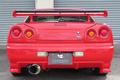 1999 Nissan SKYLINE COUPE ER34 25 GT TURBO ACTIVE RED, GTR BODY KIT, RAYS 18 INCH WHEELS
