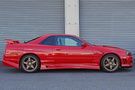 1998 Nissan SKYLINE COUPE ER34 25 GT TURBO AR2 Active Red, NISMO LMGT4 18 Inch Wheels