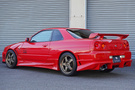 1998 Nissan SKYLINE COUPE ER34 25 GT TURBO AR2 Active Red, NISMO LMGT4 18 Inch Wheels