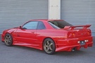 1998 Nissan SKYLINE COUPE ER34 25 GT TURBO AR2 Active Red, NISMO LMGT4 18 Inch Wheels