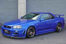 1999 Nissan SKYLINE GT-R BNR34 R34 GT-R BAYSIDE BLUE, EARLY MODEL, LOW MILEAGE, NISMO AERO