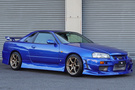2000 Nissan SKYLINE COUPE ER34 GT-T BAYSIDE BLUE TV2, HKS Muffler, BLITZ Intercooler