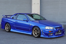 2000 Nissan SKYLINE COUPE ER34 GT-T BAYSIDE BLUE TV2, HKS Muffler, BLITZ Intercooler