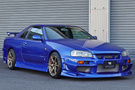 2000 Nissan SKYLINE COUPE ER34 GT-T BAYSIDE BLUE TV2, HKS Muffler, BLITZ Intercooler